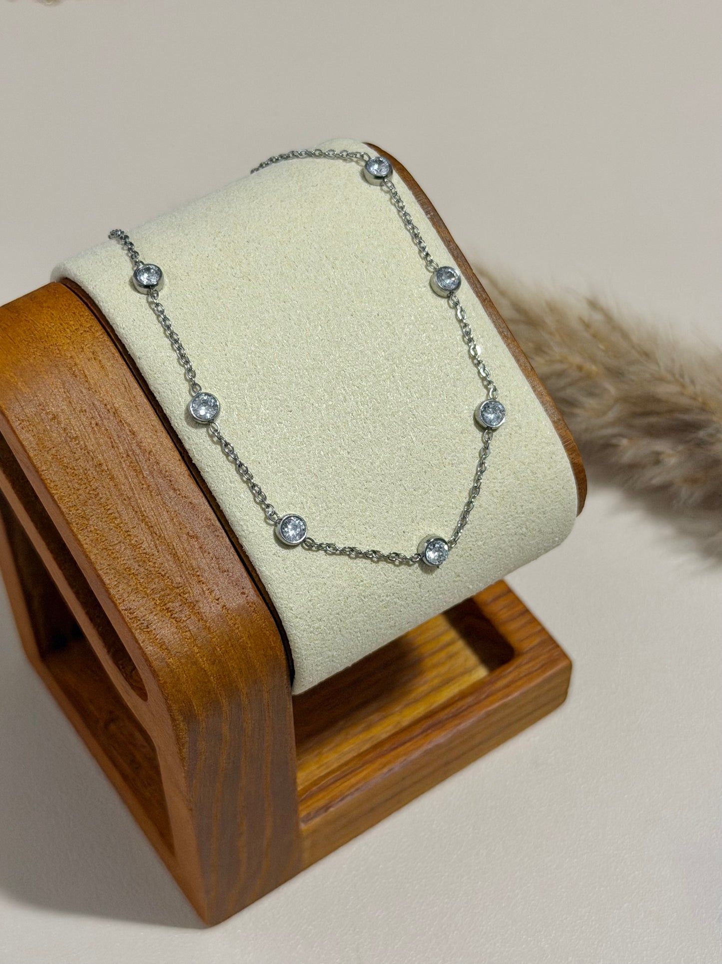 Diamond anklet