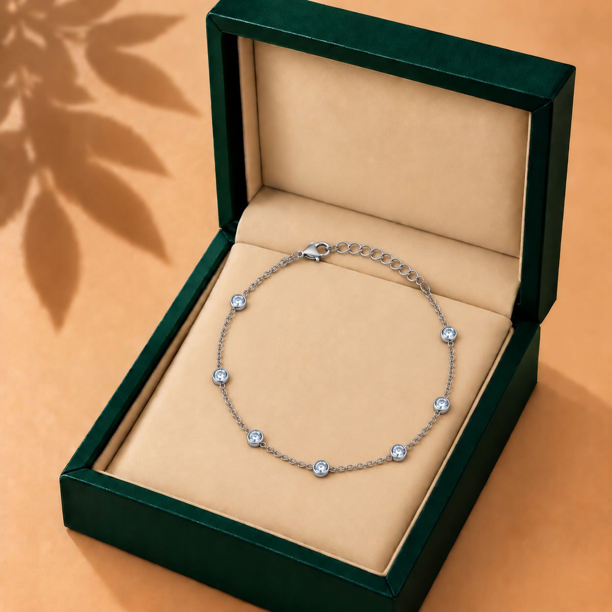 Diamond anklet