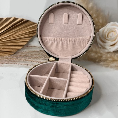 Joyero en pana circular